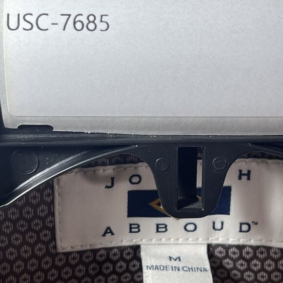 Joseph Abboud Two Button Jacket Mens Size M Beige Linen Blend Sport Coat Blazer - Picture 12 of 12